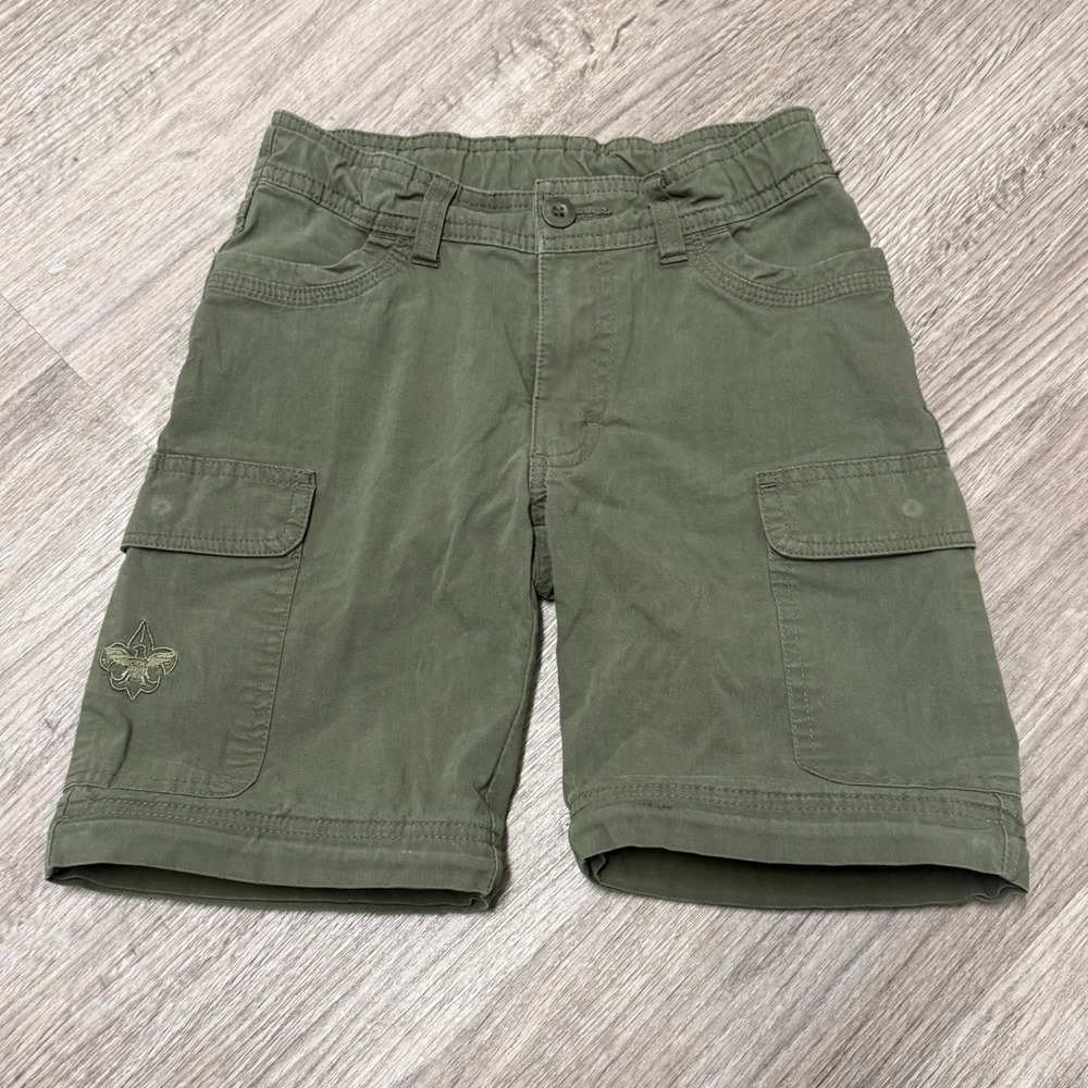 Boy Scouts of America Youth Switchback Cargo Shorts Green Size 8 BSA